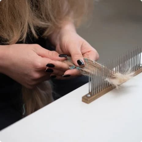 Большая расчёска для наращённых волос